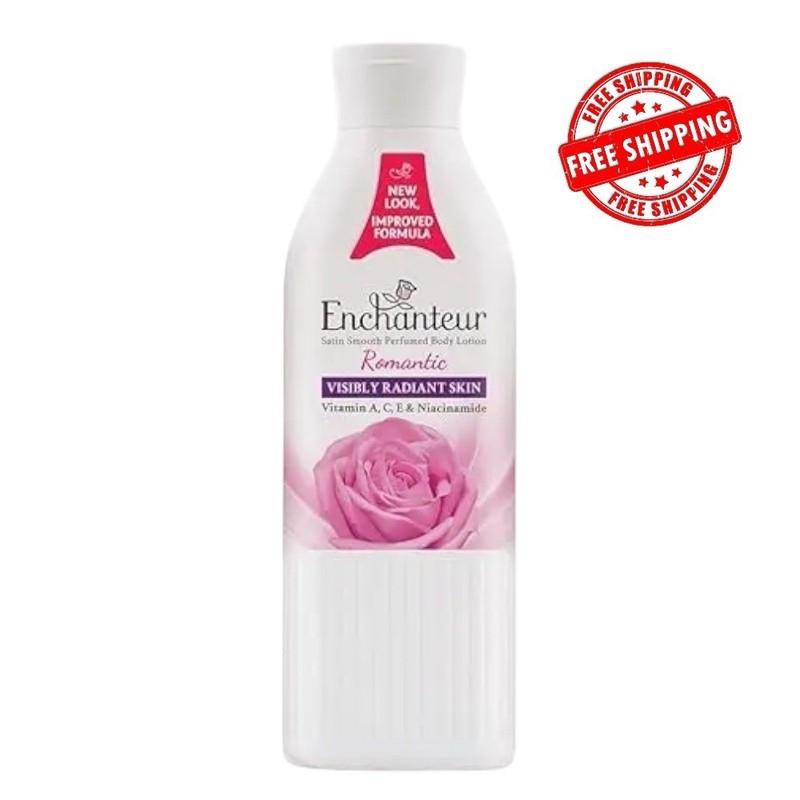 Enchanteur Romantic Perfumed Body Lotion with Aloe Vera & Olive Butter for Satin