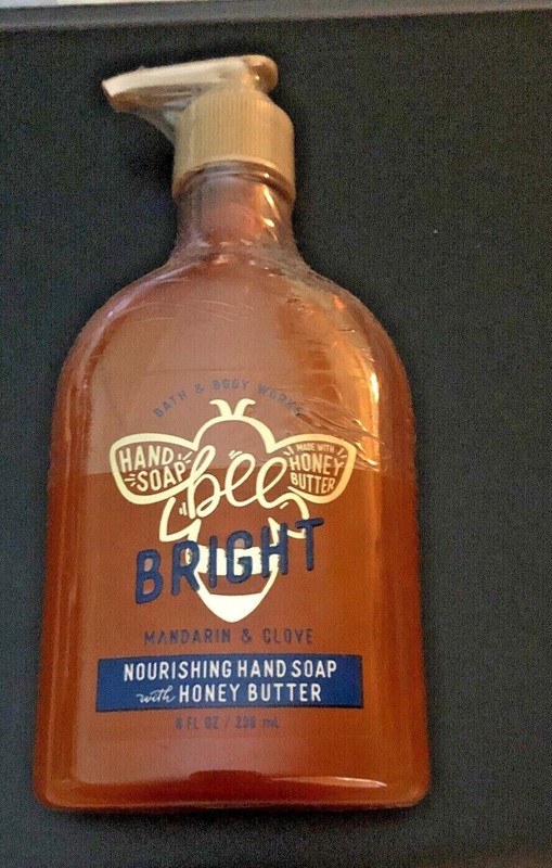 Bath & Body Works Bee Bright MANDARIN & CLOVE Hand Soap Discontinued New! Honey