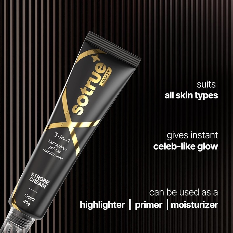 Sotrue Strobe Cream GOLD for Face Radiance Multipurpose Strobe Cream Dewy Glazed gallery