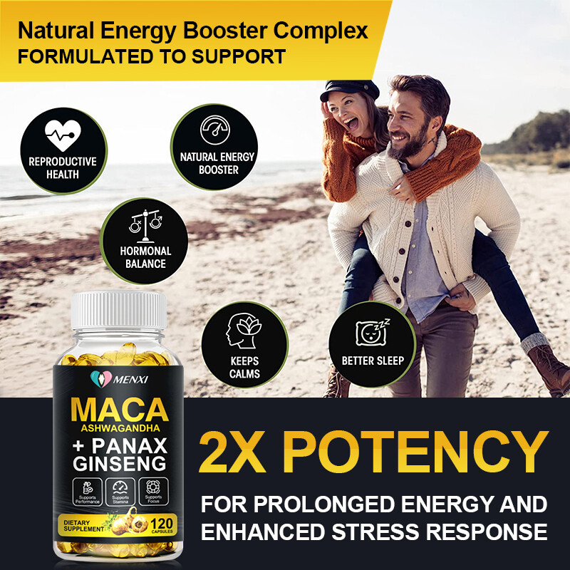 Maca Root + Ashwagandha + Korean Ginseng 12000mg, Peruvian Maca Root 120 Capsule gallery