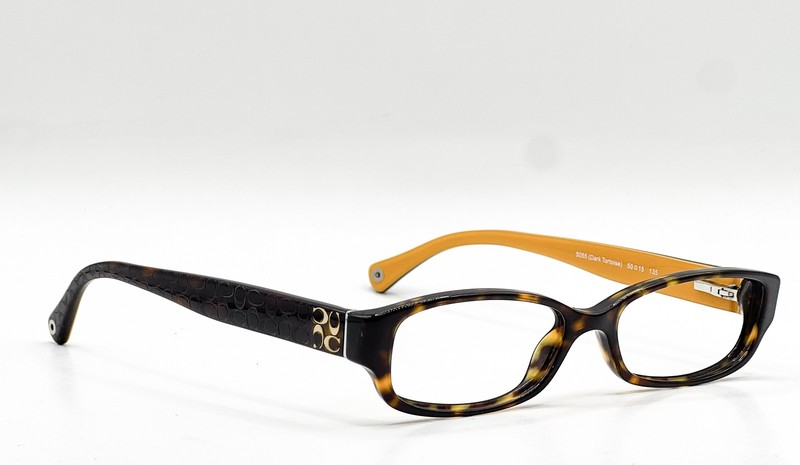 Coach Hc 6001 5055 Dark Tortoise Authentic Rectangle Eyeglass Frames 50-15-135 gallery