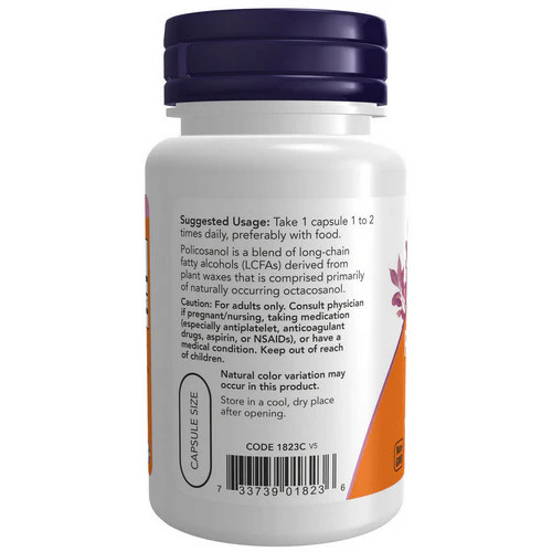 POLICOSANOL 10 mg 90 Vcaps By Now Foods gallery