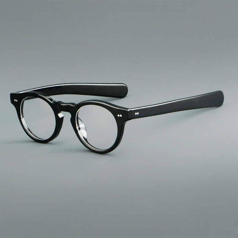 Acetate 136mm Frame Eyeglasses Men Women Premium Round Glasses Frames 2025