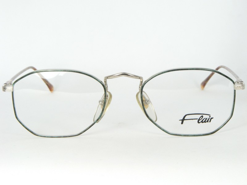 Flair Mod. 227 Col. 733 GREEN /SILVER EYEGLASSES GLASSES METAL FRAME 50-19-135mm gallery
