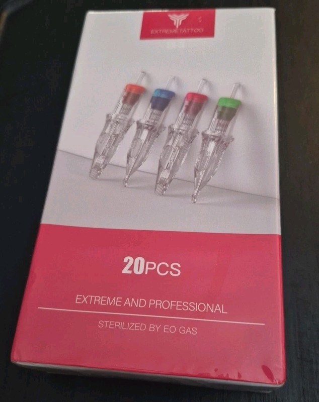 EXTREMETATTOO EX-II Needle Cartridges 20PCS 0.35 Diameter Exp. 10/2027. SEALED