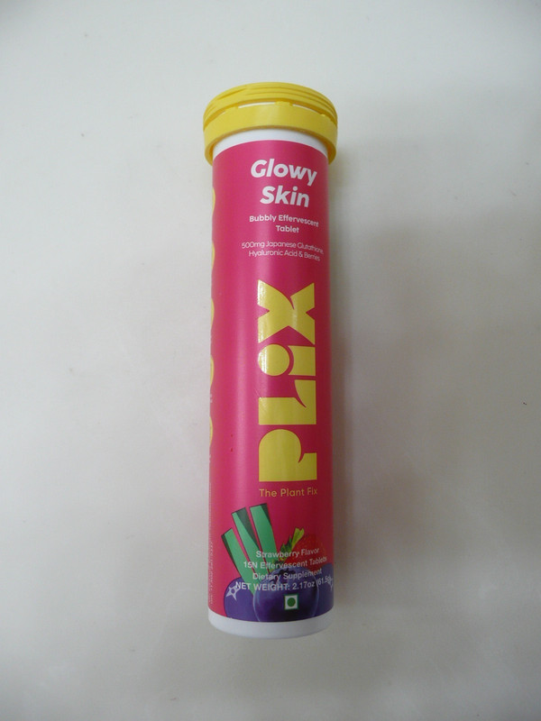 PLIX the Plant Fix Glowy Skin Bubly 15 500mg Effervescent Tablets