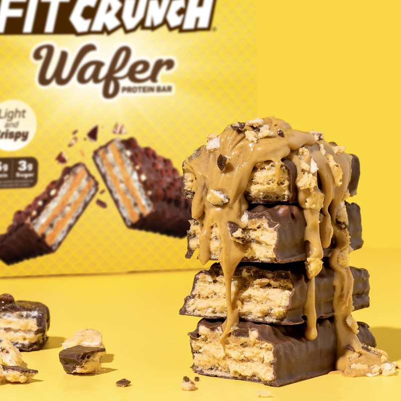 FITCRUNCH Wafer Protein Bars, Designed by Robert Irvine, 16g of Protein & 3g ... gallery