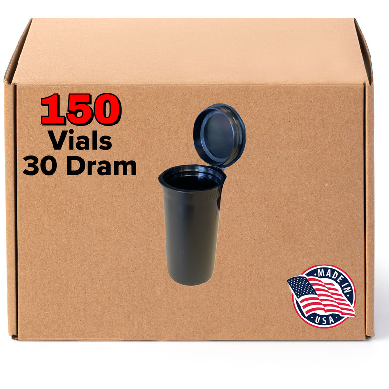 30 Dram Pop Top Bottle – Smell Proof Containers – BPA Free – USA Made- 150/Case