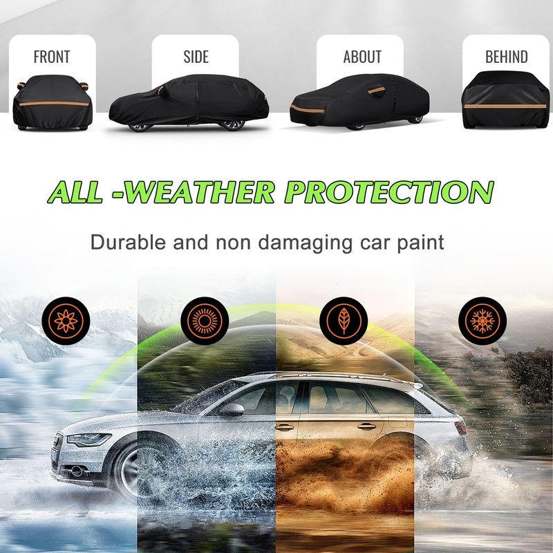 Quyddc Special 16 Layers Full Car Cover Fit For 2014-2022 La-Nd Rover Range gallery
