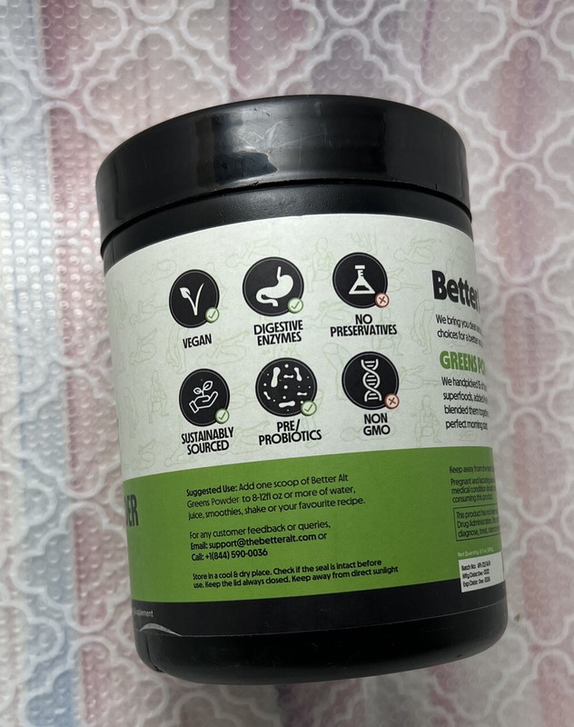 Better Alt Greens Powder Helps Reduce Bloating 15 Superfoods 33 Serv Exp 12/24 gallery