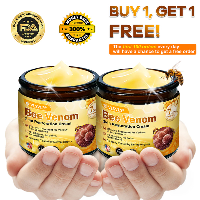 VLSVLS Bee Venom Skin Repair Cream, All Skin Issues Restoration Treatment