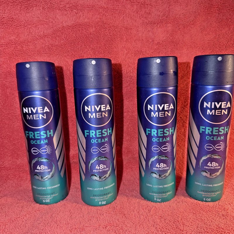 4 Nivea Men Fresh Ocean Infinifresh 48 Hour Deodorant Spray Antibacterial 150 ml gallery