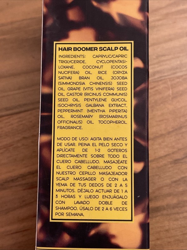 THE HAIR RENERATION HAIR BOOMER Moisturizing￼Scalp Oil 30ML New In Box gallery