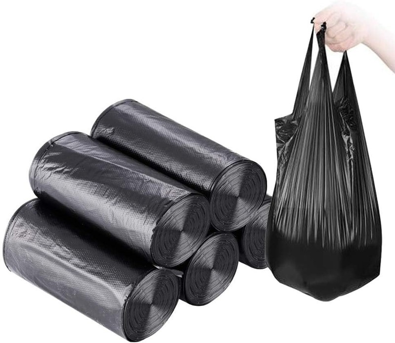 Small Trash Bags,5 Rolls 46×60 Cm 100 PCS 4 100 Count (Pack of 1), Black