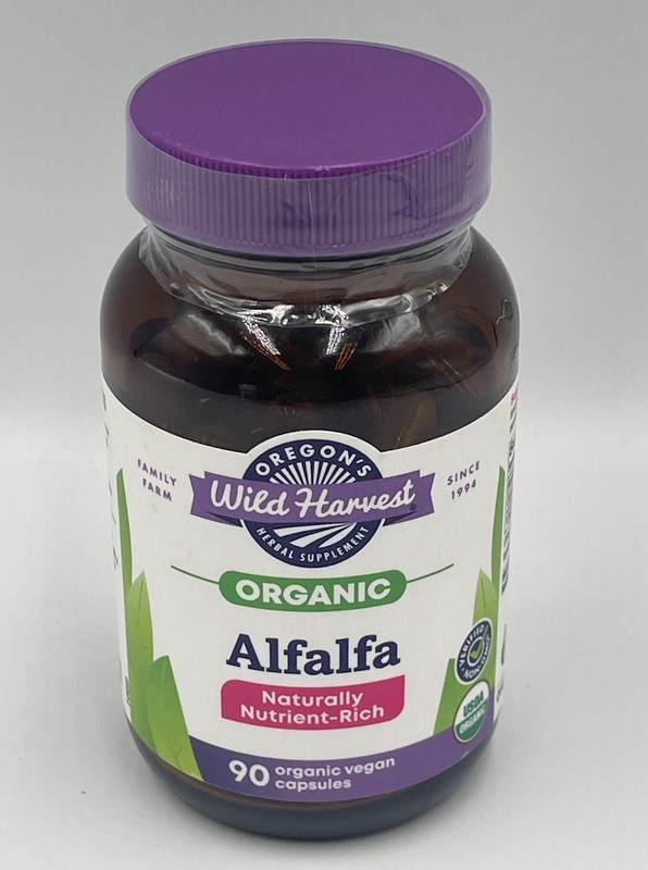 Oregon’s Wild Harvest Alfalfa 90 vcaps **NEW SEALED** Exp 4/2029