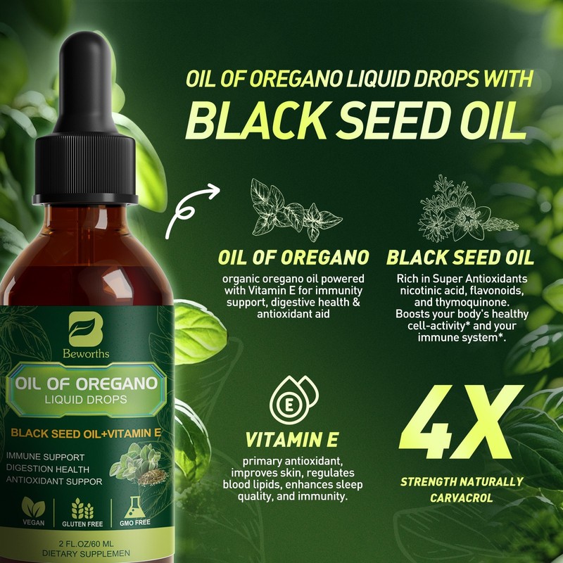 Oil of Oregano - Pure Wild Mediterranean Minimum 84% Carvacrol - Steam Distilled gallery