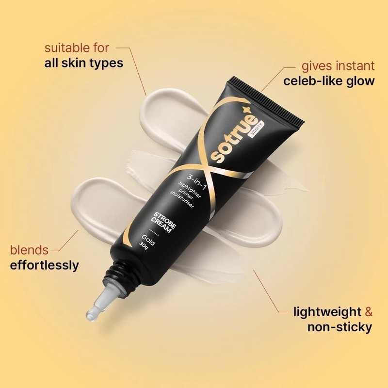 Sotrue Strobe Cream Gold for Face Radiance Boosts Hydration All Skin Types 30g gallery