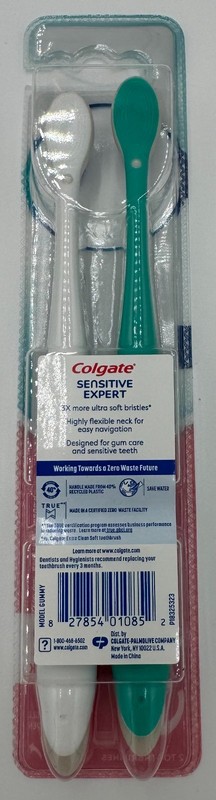 COLGATE 2pk Ultra Soft Sensitive Expert Toothbrushes NEW gallery