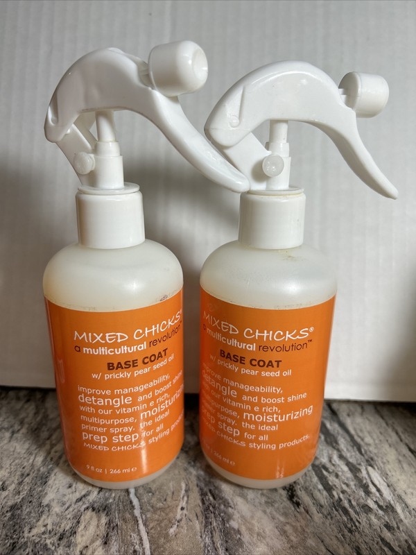 Mixed Chicks Base Coat w/ Prickly Pear Seed Oil 4 Hair Detangling & Shine,9 oz