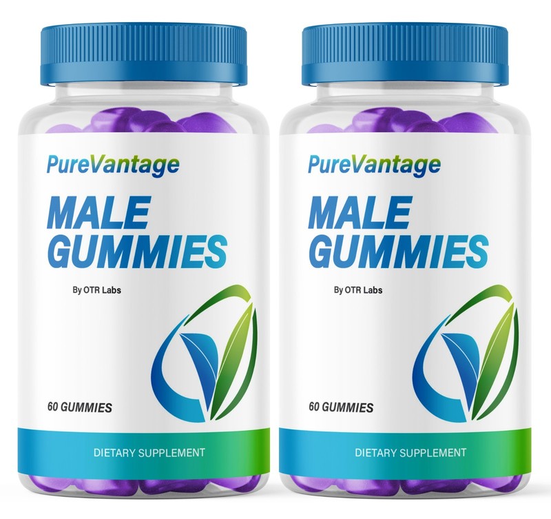 Pure Vantage Male Gummies, Purevantage Gummy for Men 120CT Libido Stamina