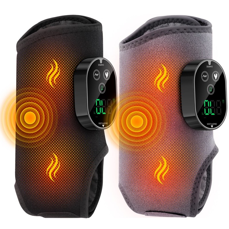 4-in-1 Electric Foot Ankle Massager Brace Pain Relief Heating Vibration Therapy gallery