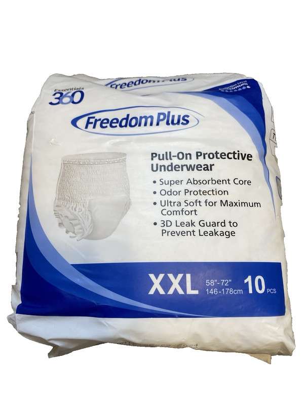 Freedom Plus 2XL Disposable Pull On Protective Underwear