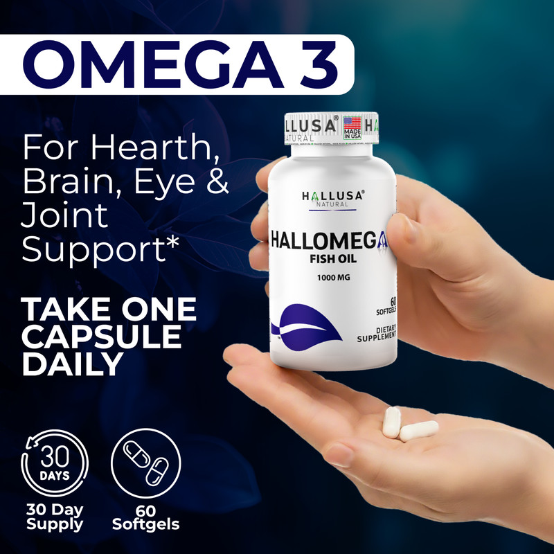 OMEGA 3 - Fish Oil Supplement - Cardiovascular Wellness - 60 Softgels gallery