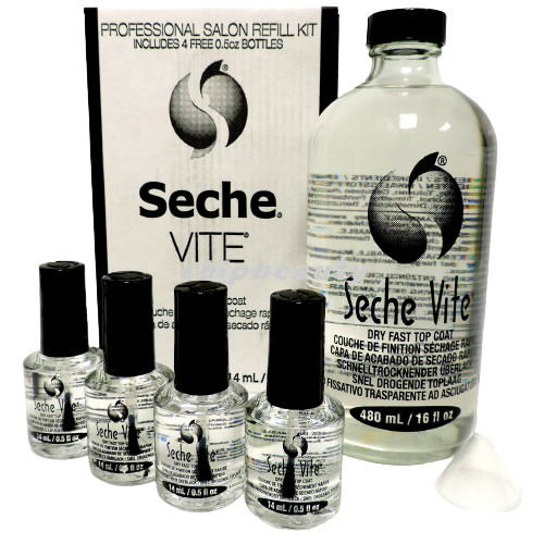 Seche Vite Dry Fast Top Coat Professional Nail Polish /Pick Any Size