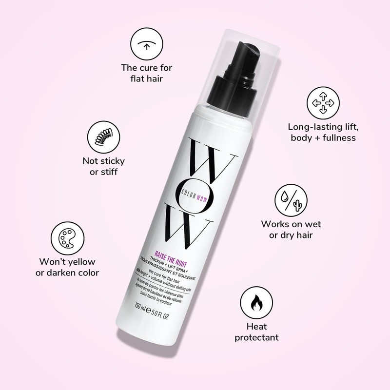 Thicken & Lift Spray for Fine Hair - All-Day Volume, No Dulling Color, Root Boos gallery