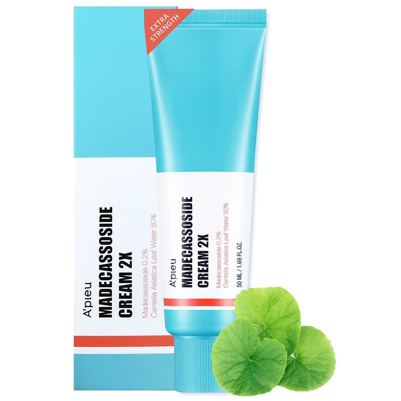 A’PIEU Madecassoside Cream 2X (1.69 fl oz) – for Combination and Blemish-Pron…