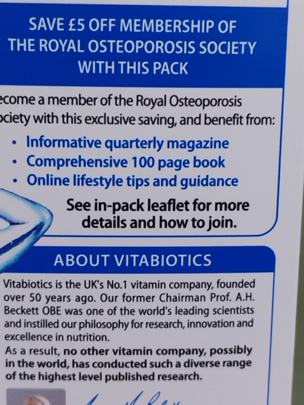 Vitabiotics Osteocare Original 90 Tablets Calcium Magnesium Bones Exp 10/2028 gallery