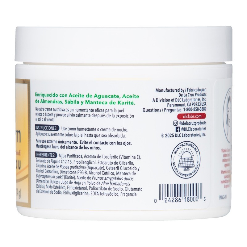 De La Cruz 10,000 IU Vitamin E Cream 4 OZ. - Allergy Tested (Made in USA) gallery
