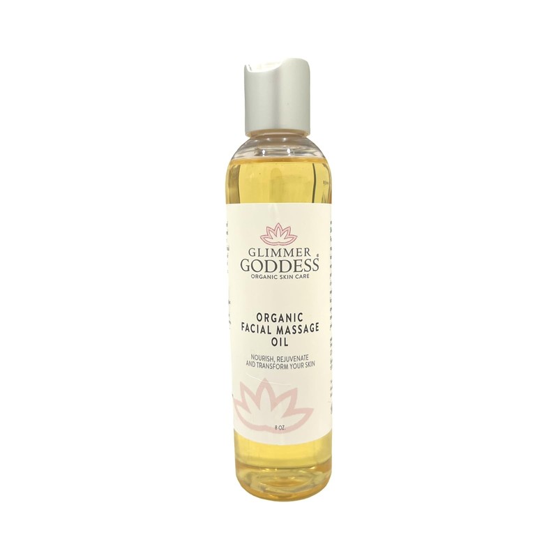Glimmer Goddess Organic Facial Massage Oil for Organic Skincare Enthusiasts -…