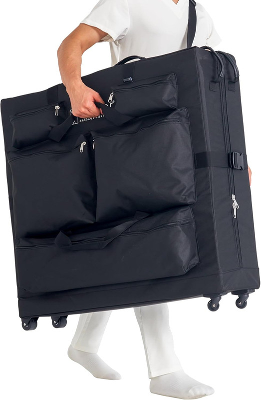 Luggage Style Wheeled Massage Table Carrying Case 27” to 32” Width Folding Massa gallery