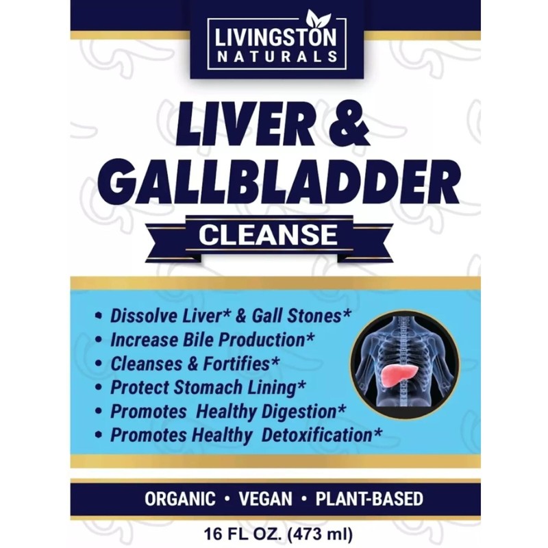 LIVER & GALLBLADDER Cleanse By Livingston Natural Herbal Labs, Plant-Based, 16oz gallery