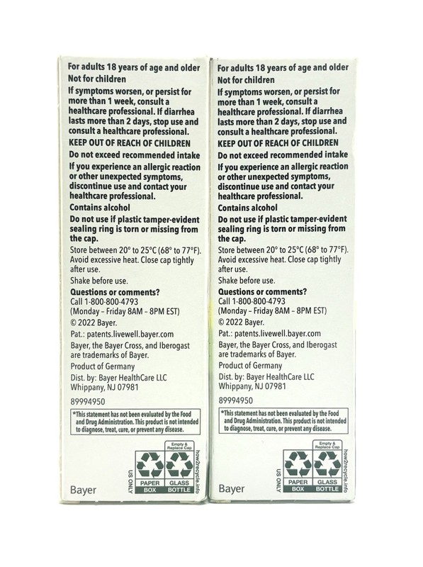 (2) Iberogast Dual Action Digestive Relief 1.69 oz LIQUID DROPS EXP 10/2026+ gallery