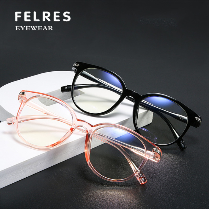 Round Lightweight Blue Light Blocking Reading Glasses For Men Clear Lens Glasses gallery