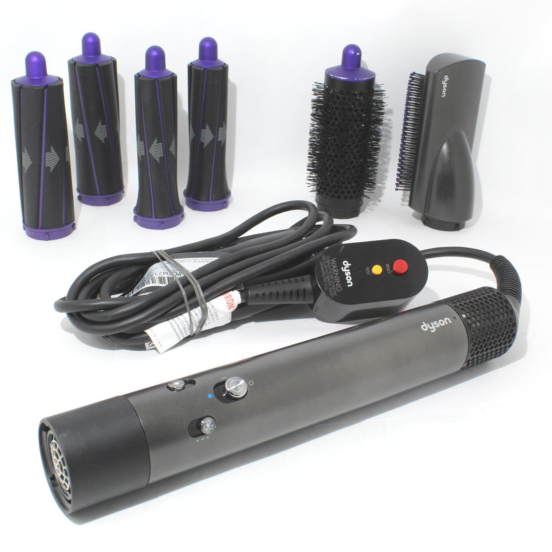 Good Dyson Airwrap Multi Styler Complete – Black / Purple w/ Barrells – BUNDLE