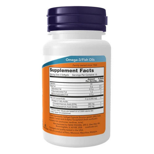 Omega-3 1000 mg 30 Soft Gels By Now Foods gallery