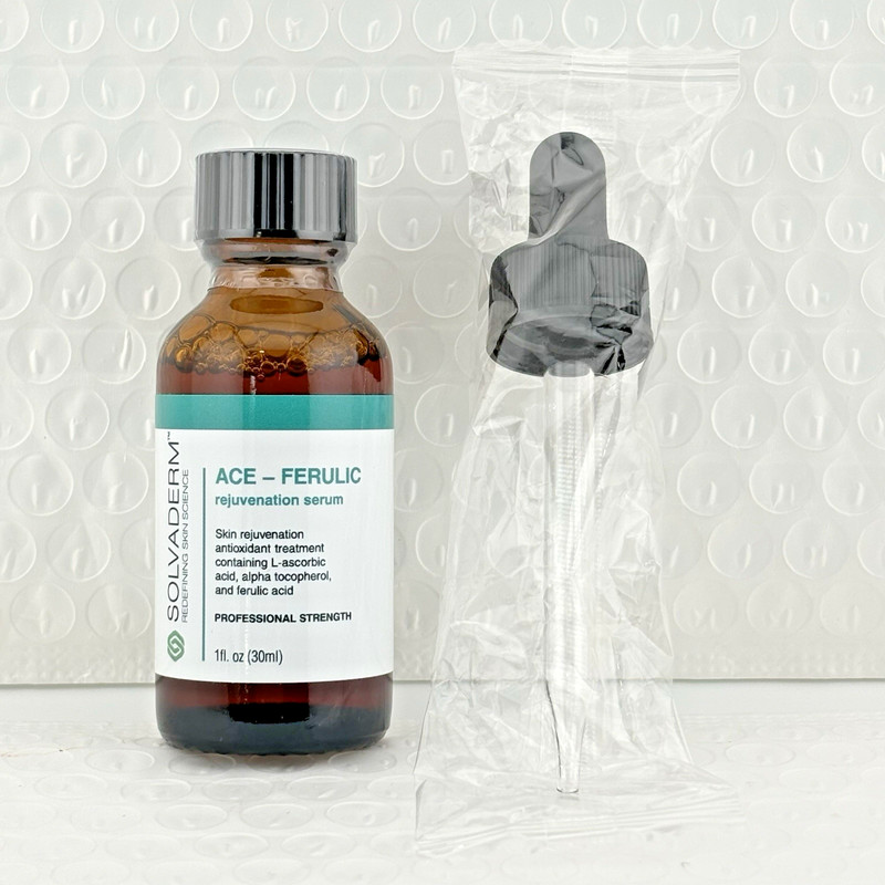 Solvaderm Ace-Ferulic Antioxidant Serum Vitamin A, C, E + Ferulic Acid 1 fl oz