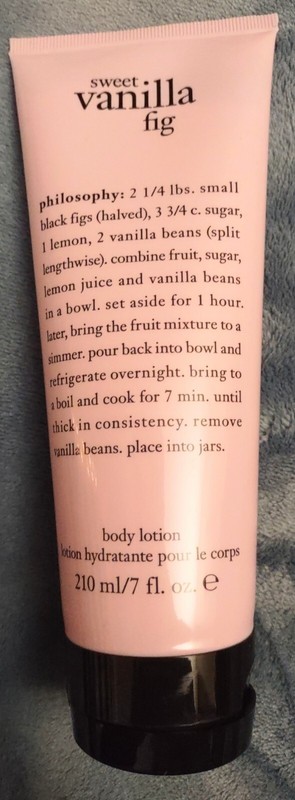 Philosophy Sweet Vanilla Fig Shea Butter Body Lotion 7 oz bottle SEALED