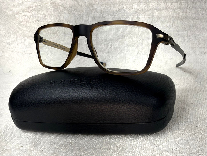Oakley Wheel House OX8166-0454 Eyeglass Frames 54-16 Satin Brown Tortoise w/Case