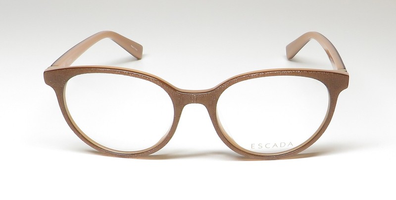 NEW ESCADA VESA03 EYEGLASSES CAT EYE FULL-RIM BROWN WOMENS 51-18-140 09D2 gallery