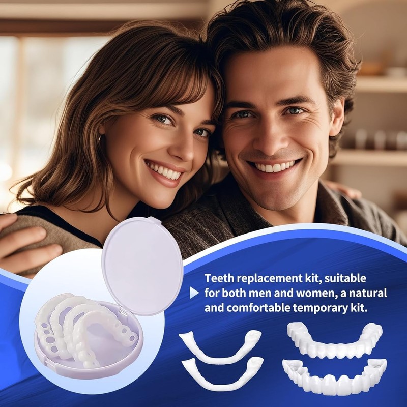 Temporary Dental Veneers Kit for Men & Women, Comfortable Tooth Replacement, Unf gallery