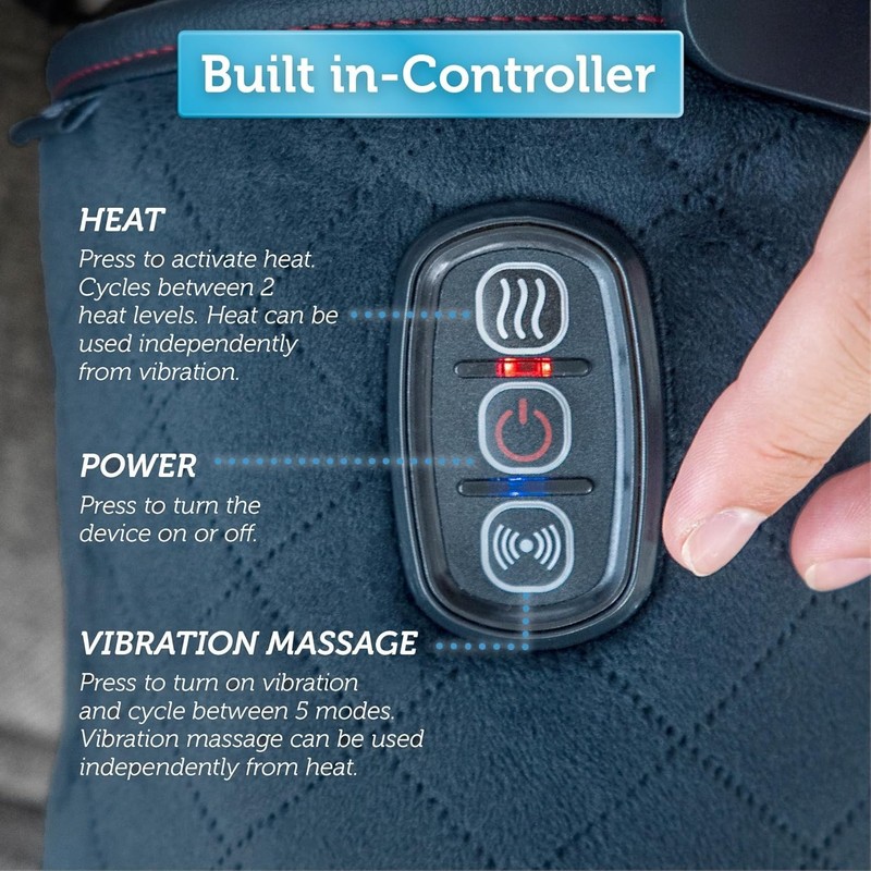 2pc COMFIER Heated Knee Massager Wrap – Heat Therapy Pad for Pain Relief NEW gallery