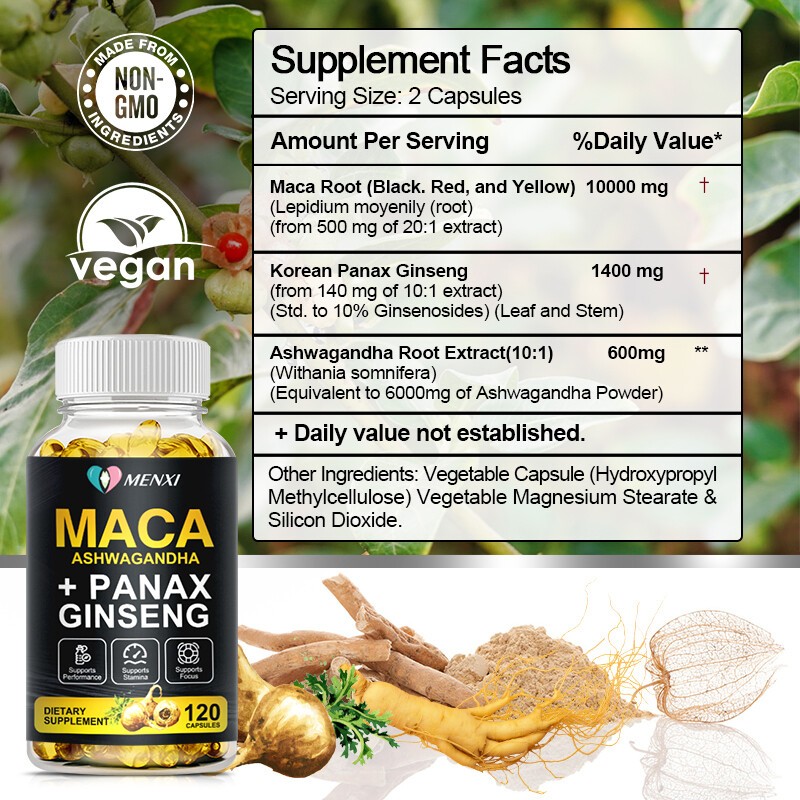 Male Enhancing Libido 120 Capsules - Maca Root,Massive Girth Enlargement Support gallery