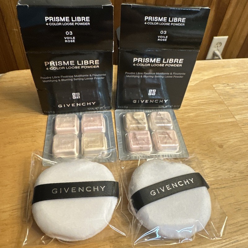 Givenchy Prisme Libre Loose Setting Powder 03 VOILE ROSE Sampler Size Set Lot 2