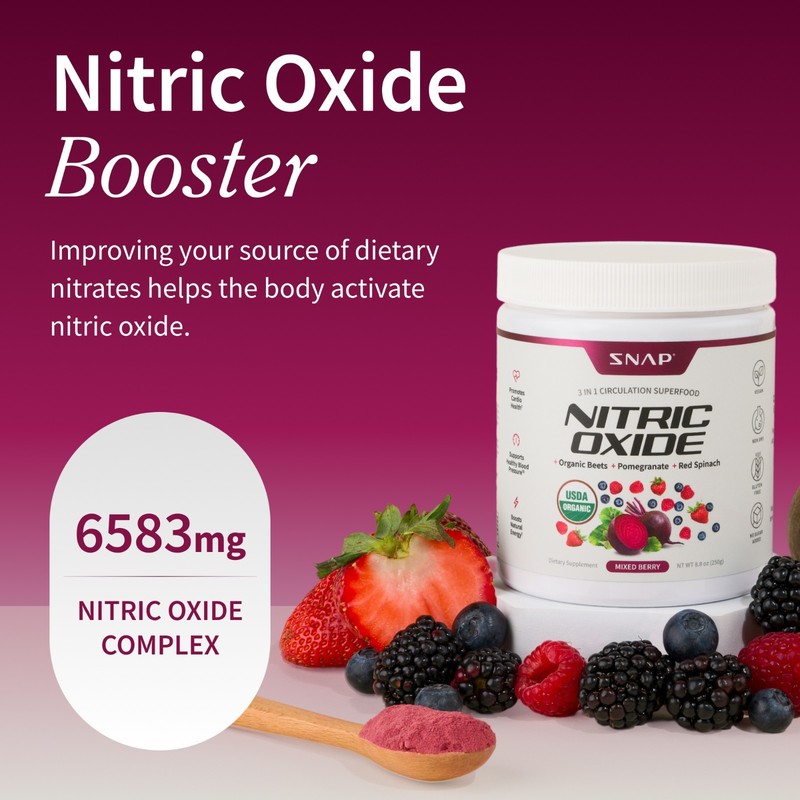 Mixed Berry Organic Powder Beets Nitric Oxide Booster Circulation Superfood Jar gallery
