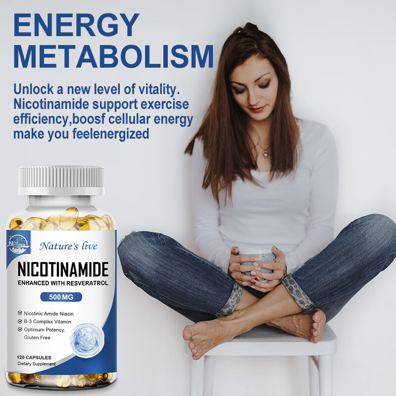 Nicotinamide Resveratrol 500MG, NAD Supplement 120/240/480 Capsules Anti-aging gallery