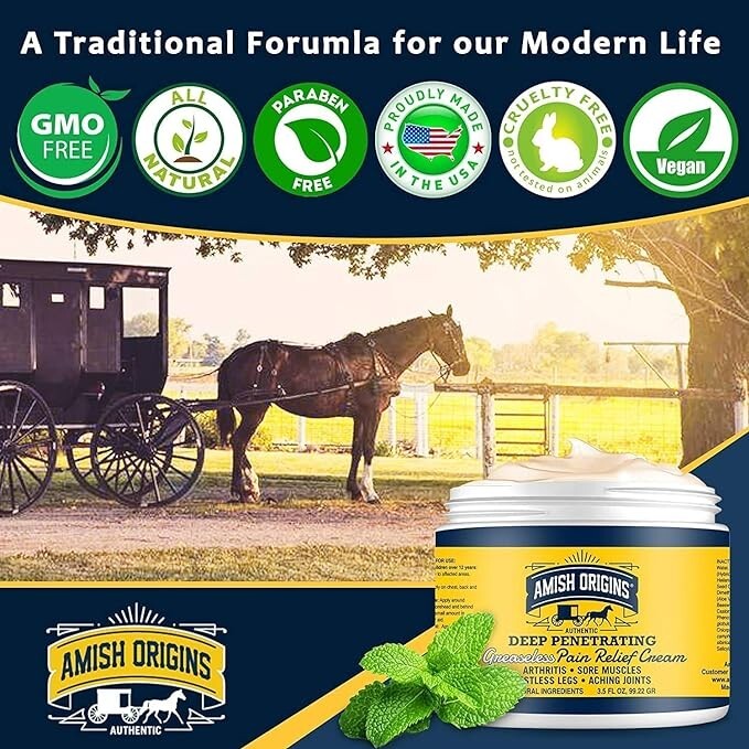 Amish Origins Arthritis Maximum Strength Deep Penetrating Pain Relief Cream gallery